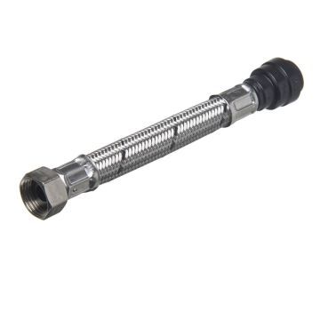 Pushfit Flexible Tap Connector 15mm x 1/2" x 300mm