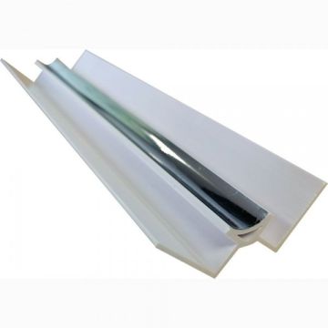 Proplas Silver PVC Internal Corner H2800mm D8mm
