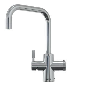QETTLE Original Square Spout 4 in 1 Boiling Hot Water Tap 7 Litre - Chrome