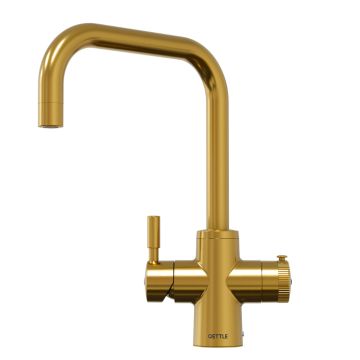 QETTLE Original Square Spout 4 in 1 Boiling Hot Water Tap 7 Litre - Gold