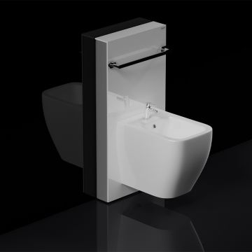 RAK Ecofix Obelisk Cistern Cabinet for Wall Hung Bidet - White