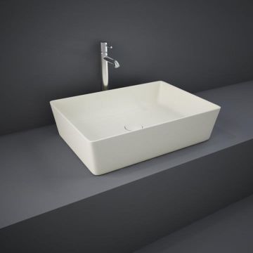 RAK Feeling 500mm Rectangular Countertop Basin - Matt Greige