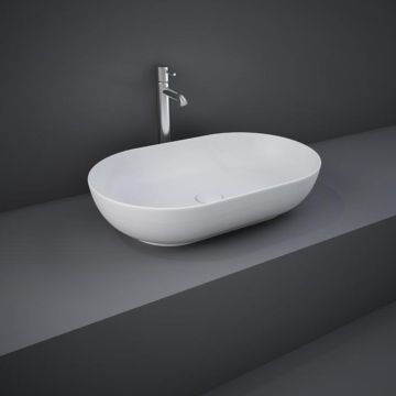 RAK Feeling 550mm Oval Countertop Basin - Matt White