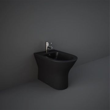 RAK Feeling Back To Wall Rimless Bidet - Matt Black