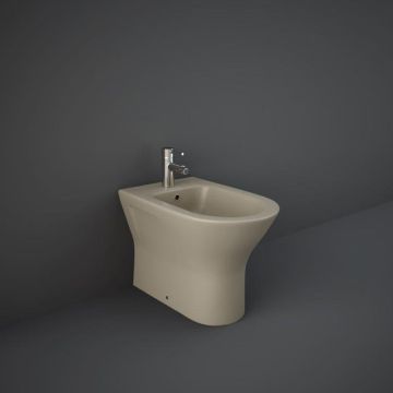 RAK Feeling Back To Wall Rimless Bidet - Matt Cappuccino