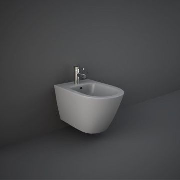 RAK Feeling Wall Hung Rimless Bidet - Matt Grey