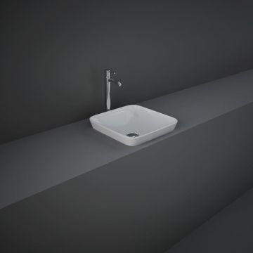 RAK Variant 360mm 0 Tap Hole Drop In Square Basin - White
