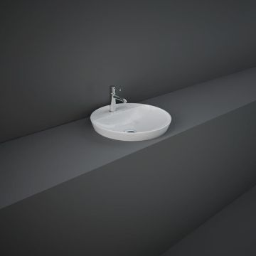 RAK Variant 420mm 1 Tap Hole Drop In Round Basin - White