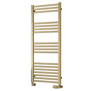 Reina Ottone Heated Towel Rail 800mm x 600mm - Brushed Brass