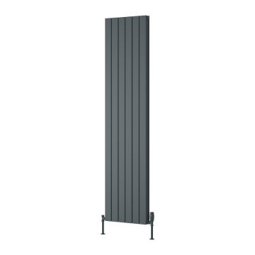 Reina Piatto Double Vertical Designer Radiator 1800mm x 445mm - Anthracite