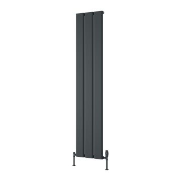 Reina Vertical Caldaro Designer Radiator 1800mm x 370mm - Anthracite