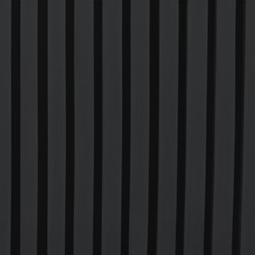 Roma Waterproof 3D Wall Covering 112mm x 12mm x 2.6mtr - Charcoal Grey