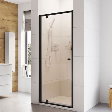 Roman Haven6 Pivot Shower Door 760mm - Matt Black
