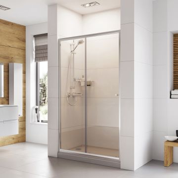 Roman Haven6 Sliding Shower Door 1000mm - Chrome