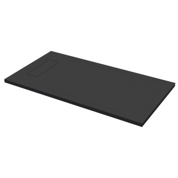 Roman Infinity Slate Effect Rectangular Shower Tray 1500mm x 800mm - Black