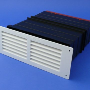 Rytons TCL8 9" x 3" Ventilation Set with White Louvre Grill