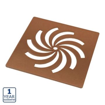 Serene 25mm Designer Shower Tray Waste Cover - Brushed Bronze