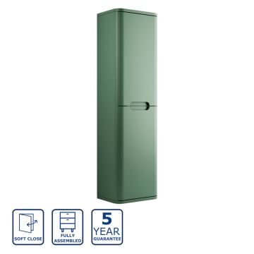 Serene Abbeydale 350mm Wall Hung Tall Unit - Matt Sage Green