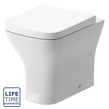 Serene Antalya Back to Wall Toilet & Wrapover Soft Close Seat
