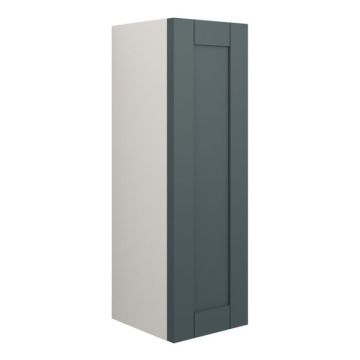 Serene Ashford 200mm 1 Door Slim Depth Base Unit - Grey / Matt Green