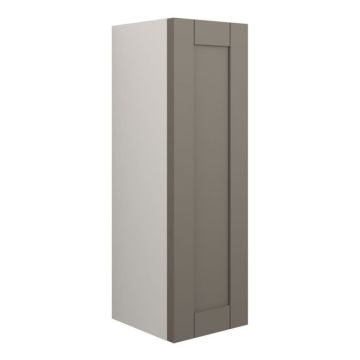 Serene Ashford 200mm 1 Door Slim Depth Base Unit - Grey / Matt Stone