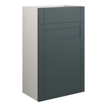 Serene Ashford 500mm Full Depth Toilet Unit - Grey / Matt Green
