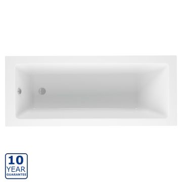 Serene Bourney Square Single Ended Bath & Legs 1700mm x 700mm - White