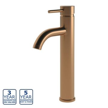 Serene Brienz Tall Basin Mixer - Brushed Bronze