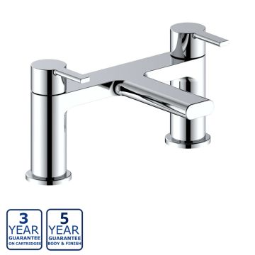 Serene Charlie Deck Mounted Bath Filler - Chrome