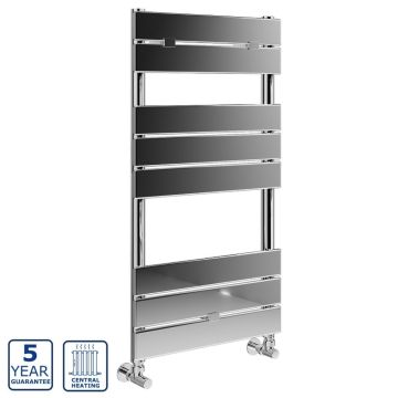 Serene Clover Square Towel Radiator 840mm x 500mm - Chrome