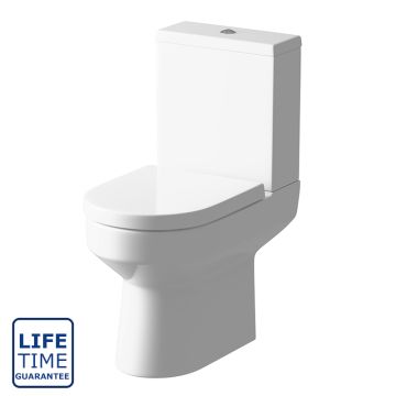 Serene Faro 2 Open Back Close Coupled Toilet & Soft Close Seat