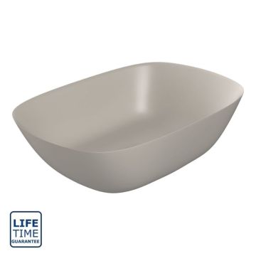 Serene Larissa 460mm x 320mm Resin Washbowl - Latte