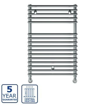 Serene Lula Round Towel Radiator 730mm x 500mm - Chrome