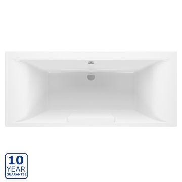 Serene Naoki Deluxe Square Double Ended Bath & Legs 1700mm x 750mm - White