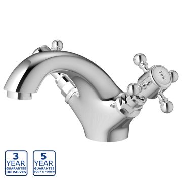 Serene Ohrid Mono Basin Mixer with Click Clack Waste - Chrome