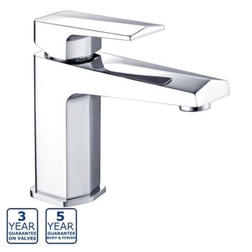 Serene Rhoda Mono Basin Mixer with Click Clack Waste - Matt Black