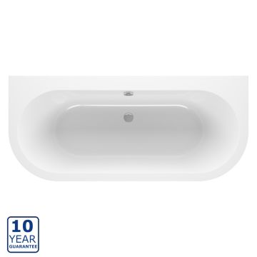 Serene Ronin Back to Wall Bath & Legs 1700mm x 750mm - White