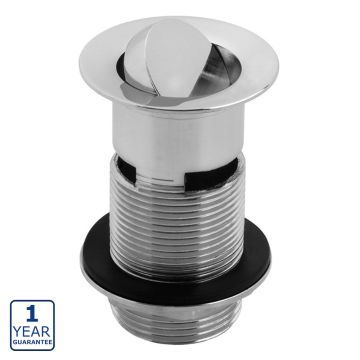 Serene Slotted Flip Plug Basin Waste - Chrome