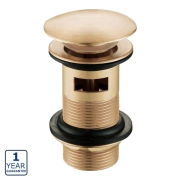 Serene Slotted Mushroom Click Clack Basin Waste 1 1/4'' - Brushed Bronze