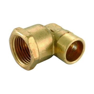 Solder Ring Female Iron Elbow 15mm x 1/2"