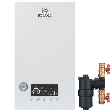 Strom Single Phase 7kW Electric Combi Boiler with Filter - 10 Year Guarantee
