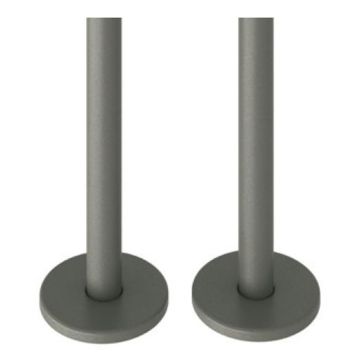 Tissino 15mm Copper Pipes & Shrouds Pair - Lusso Grey