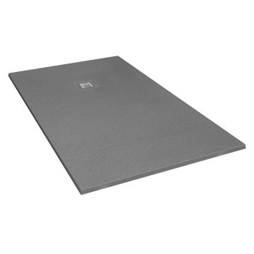 Tissino Giorgio2 Rectangular Slate Effect Shower Tray 2000mm x 700mm Grey Slate