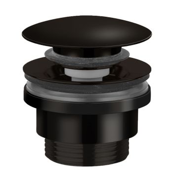 Tissino Parina Push Button Basin Waste - Matt Black