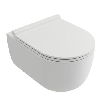 Tissino Velino Rimless Wall Hung Toilet & Soft Close Seat - Short Projection