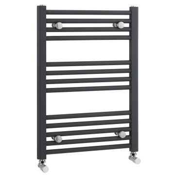 Nuie Anthracite Straight 700 x 500mm Ladder Rail