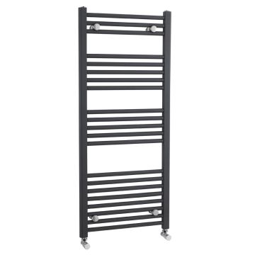 Nuie Anthracite Straight 1150 x 500mm Ladder Rail