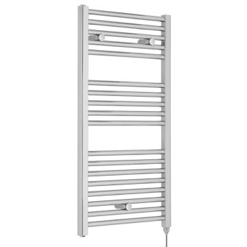Nuie Chrome 920 x 480mm Electric Towel Rail