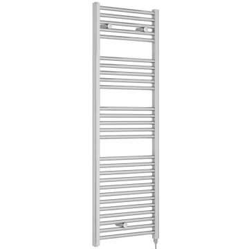 Nuie Chrome 1375 x 480mm Electric Towel Rail