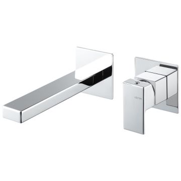 Vema Lys Wall Mounted Basin Mixer - Chrome